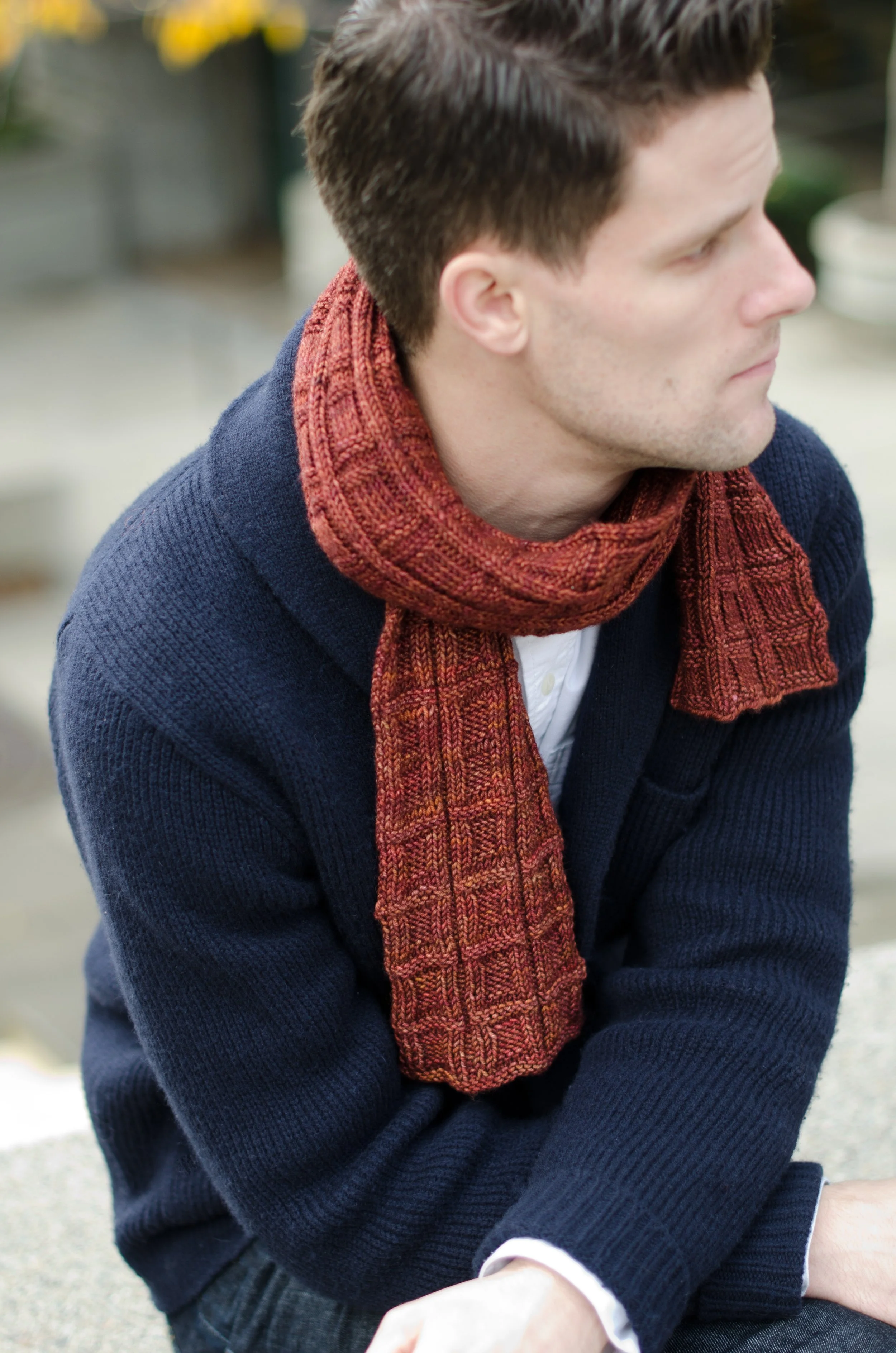 Briquette Scarf Knitting Pattern — Andrea Rangel